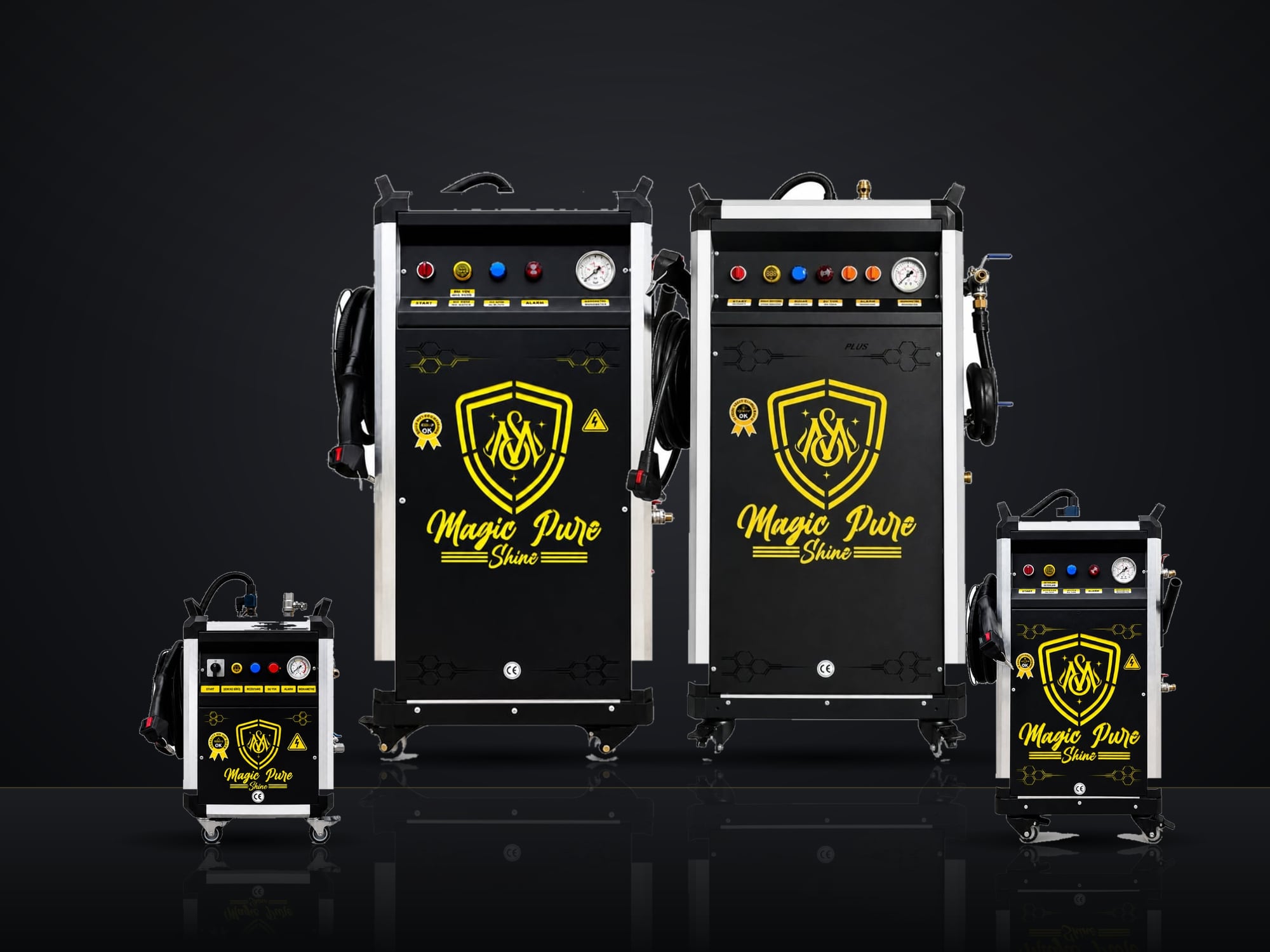 Magic Pure Shine professional steam cleaners MPS-10, MPS-25, MPS-40 and Shine Plus