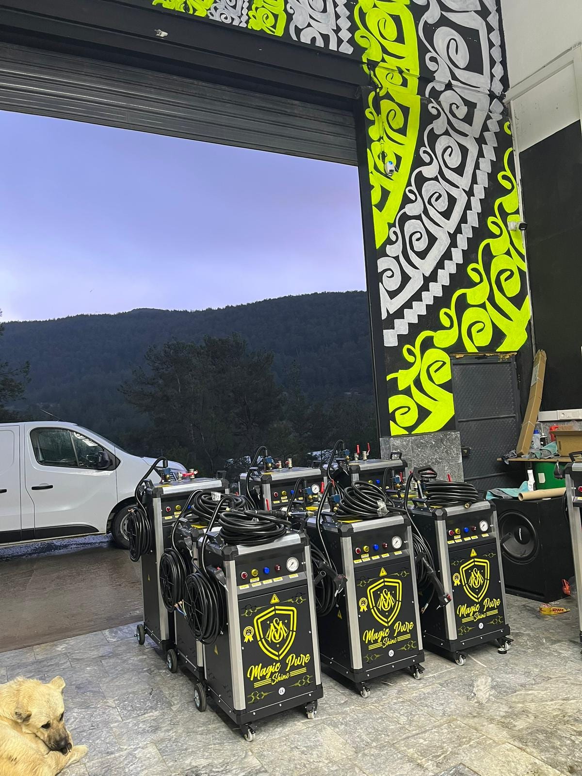 Magic Pure Shine Dampfreiniger in der Werkstatt